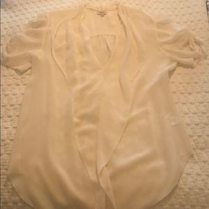 T. Babton White Silk Shirt